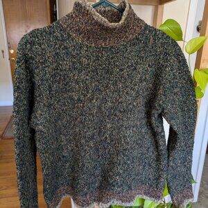 Vintage Green DressBarn Turtleneck Sweater